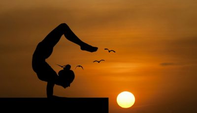 Canva - Silhouette of a Woman Doing a Yoga Pose